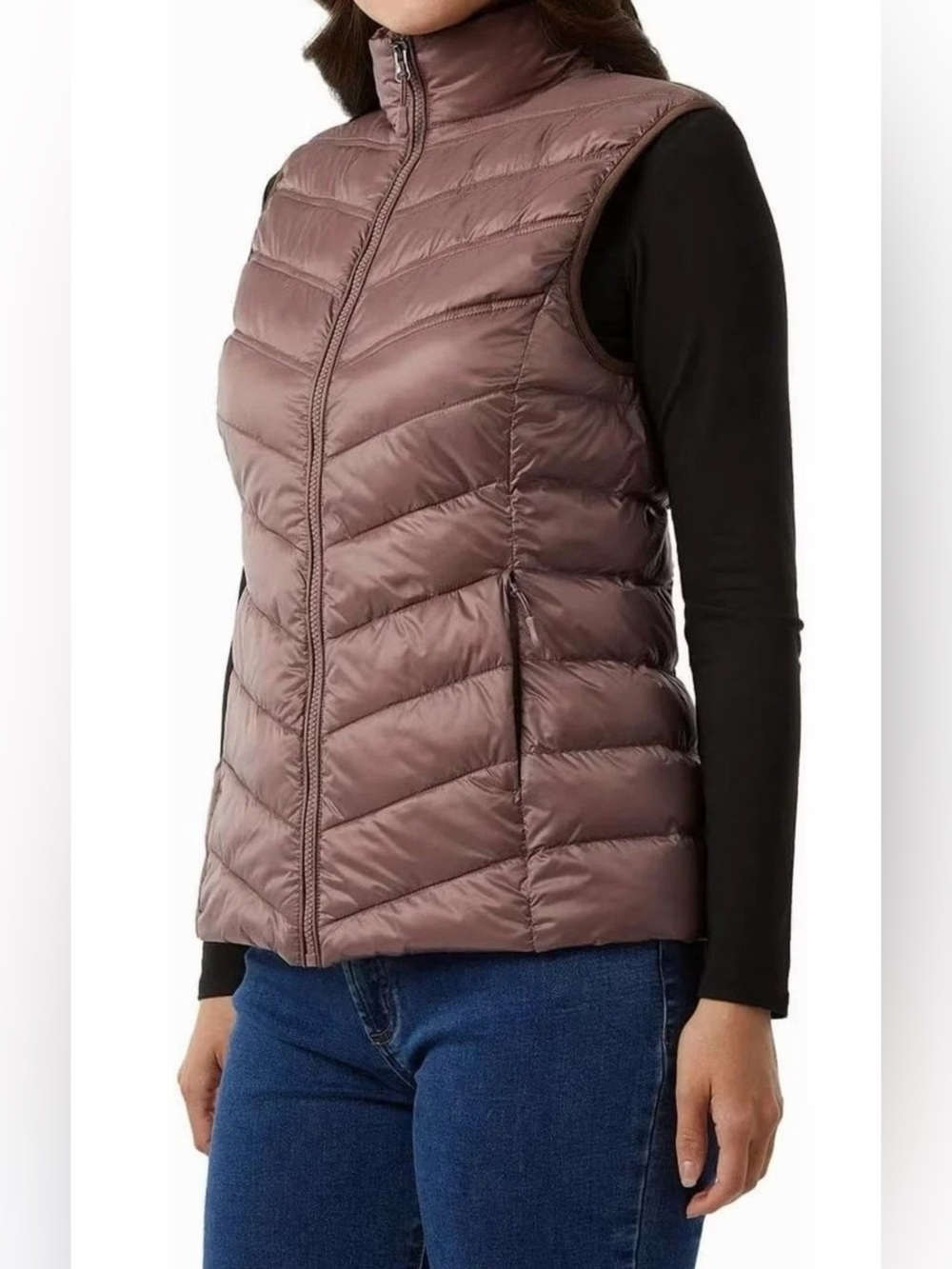 32 Degrees Women's Mauve Quilted Puffer Vest